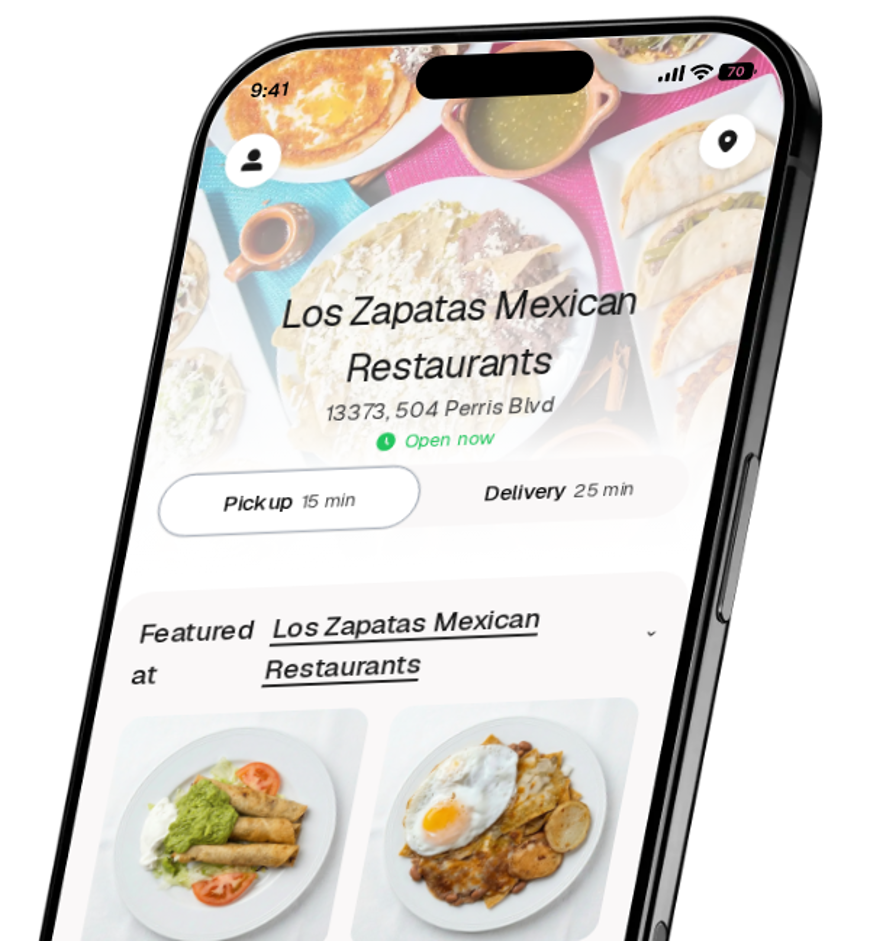Los Zapatas Mexican Restaurants app preview