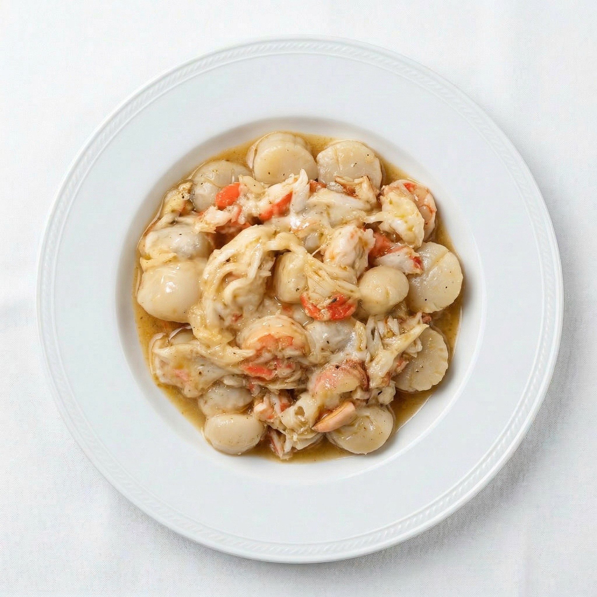 Mariscos en Salsa De Mantequilla.
