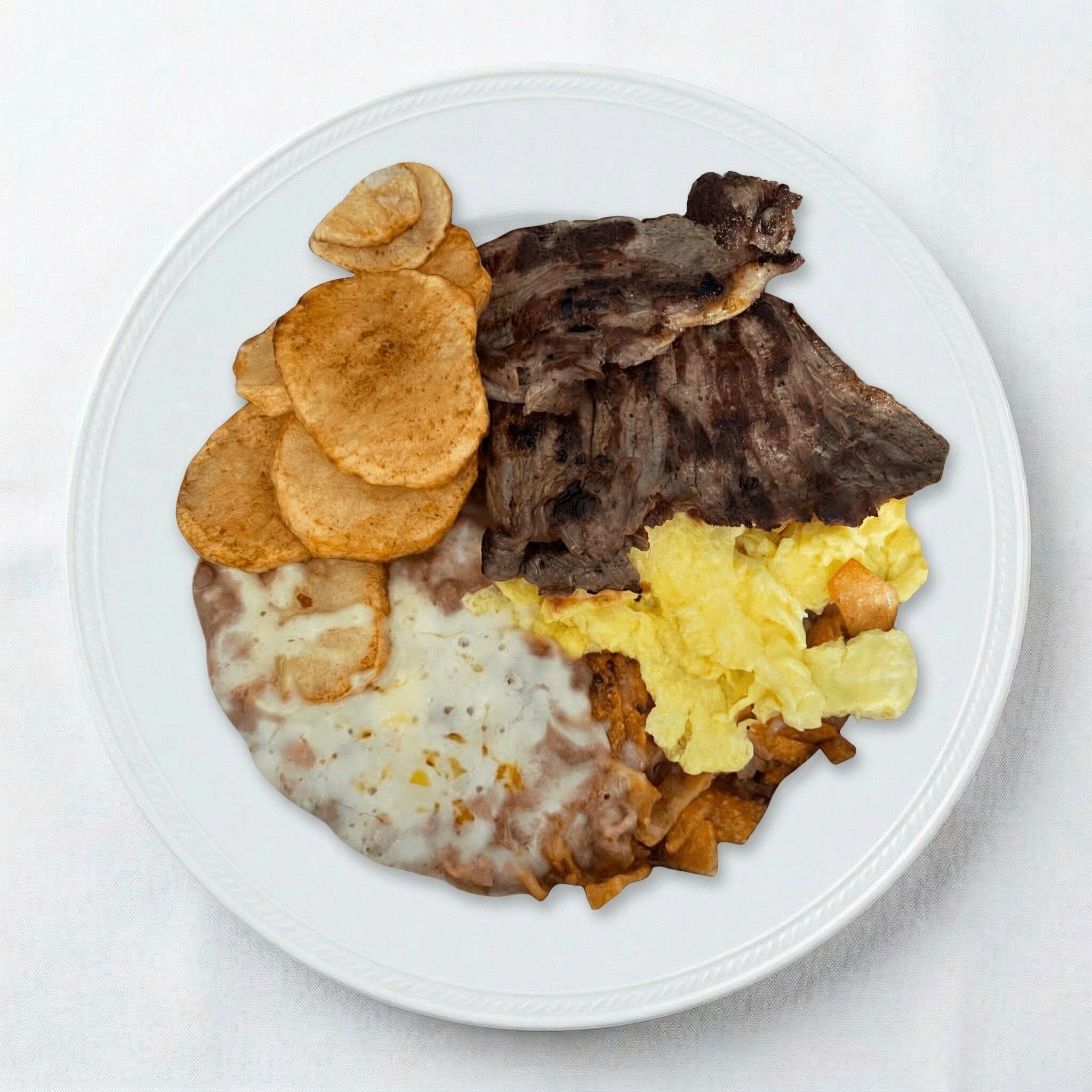 Chilaquiles Y Carne Asada.