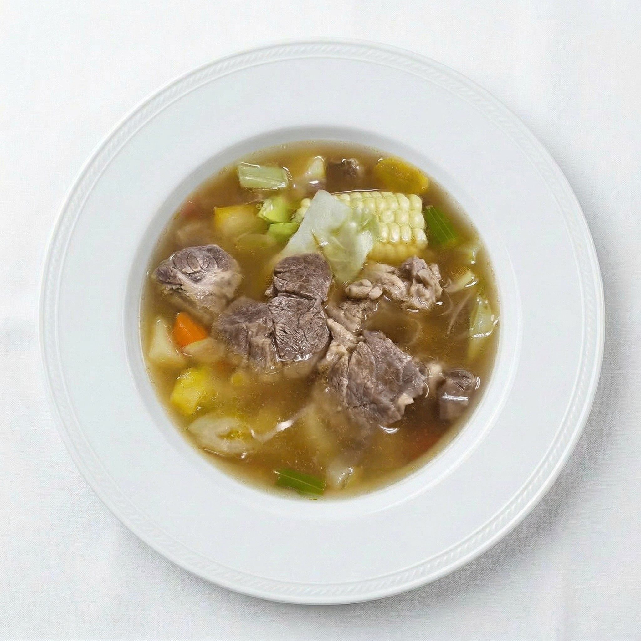 Cocido De Res Soup.