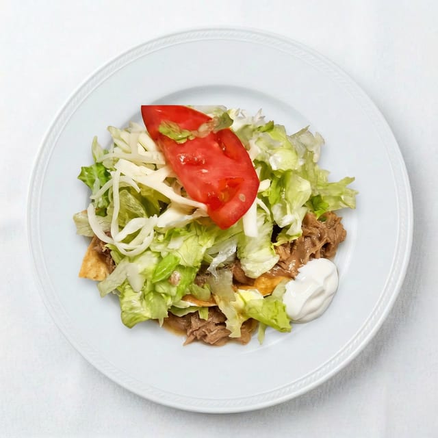 Meat Tostada.