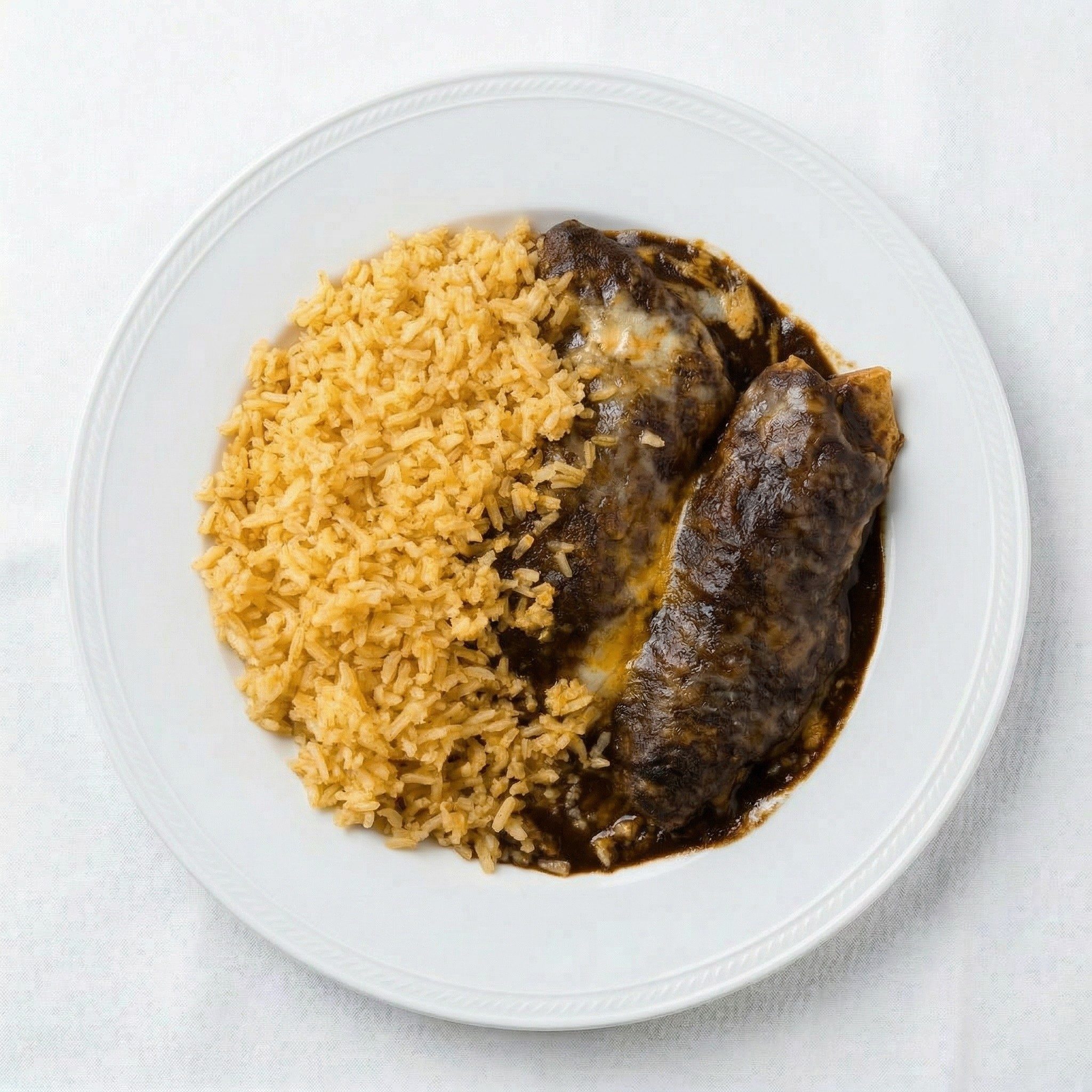 #7 Enchiladas Poblanas.