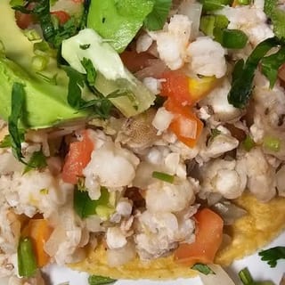 Ceviche - Shrimp Tostada